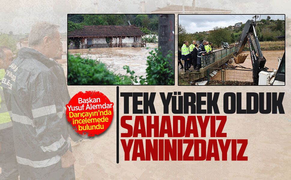 Başkan Alemdar, sel bölgesinde incelemede bulundu