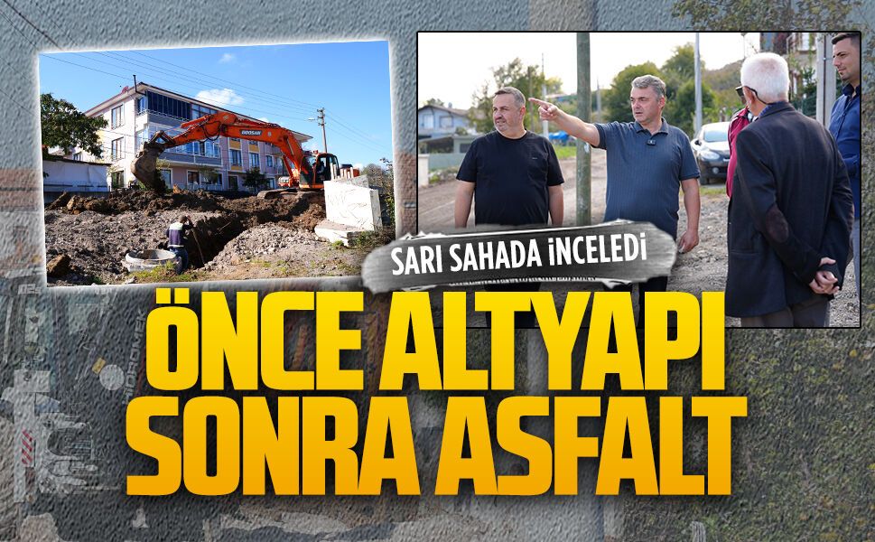 Başkan Sarı’dan Aziziye’de altyapı incelemesi