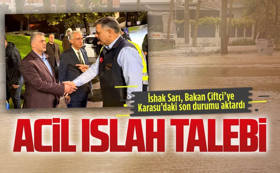 İshak Sarı, Bakan Çiftçi’ye Karasu’daki son durumu aktardı