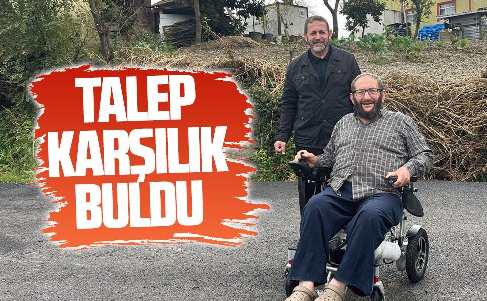Hamdi Büyük’ün akülü sandalye ihtiyacı karşılandı