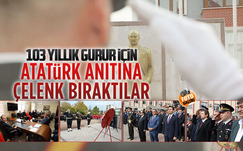 Karasu’da Cumhuriyet coşkusu çelenk töreniyle başladı