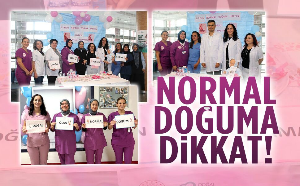 Karasu Devlet Hastanesi’nde Normal Doğum Haftası etkinlikleri
