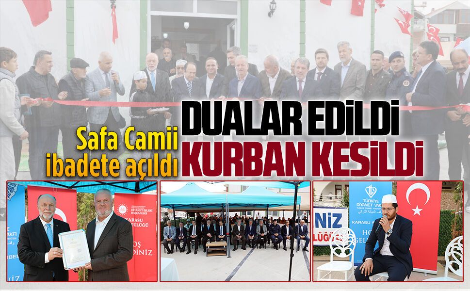 Açılışı gerçekleşen Safa Camii’nde ilk Cuma namazı kılındı