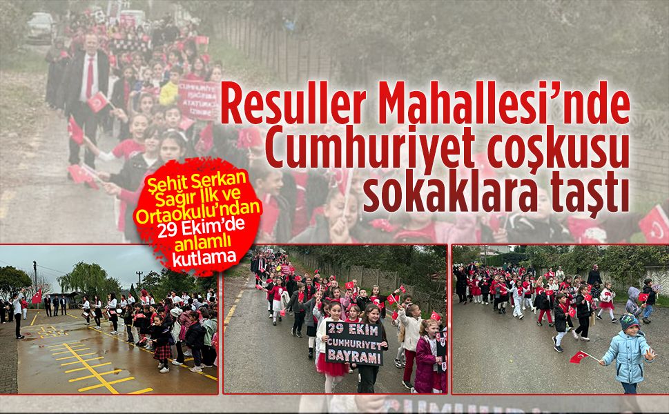 Şehit Serkan Sağır İlk ve Ortaokulu’ndan Cumhuriyet’e anlamlı kutlama