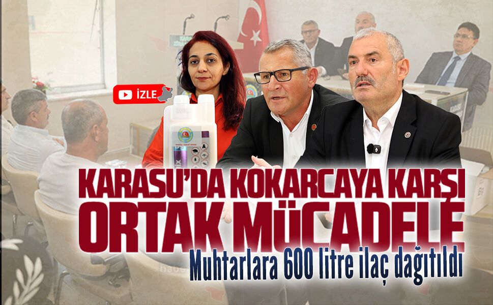 Karasu Ziraat Odası’nda muhtarlara kokarca zararlısıyla mücadele toplantısı