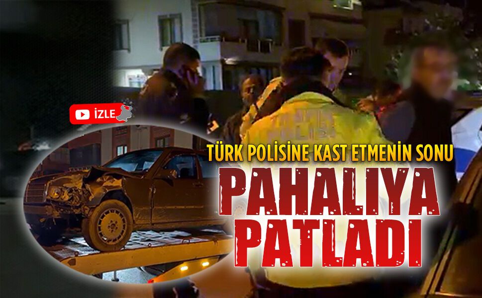 Polisin ‘Dur’ ihtarına uymayarak kaçan sürücü kaza yaparak yakalandı