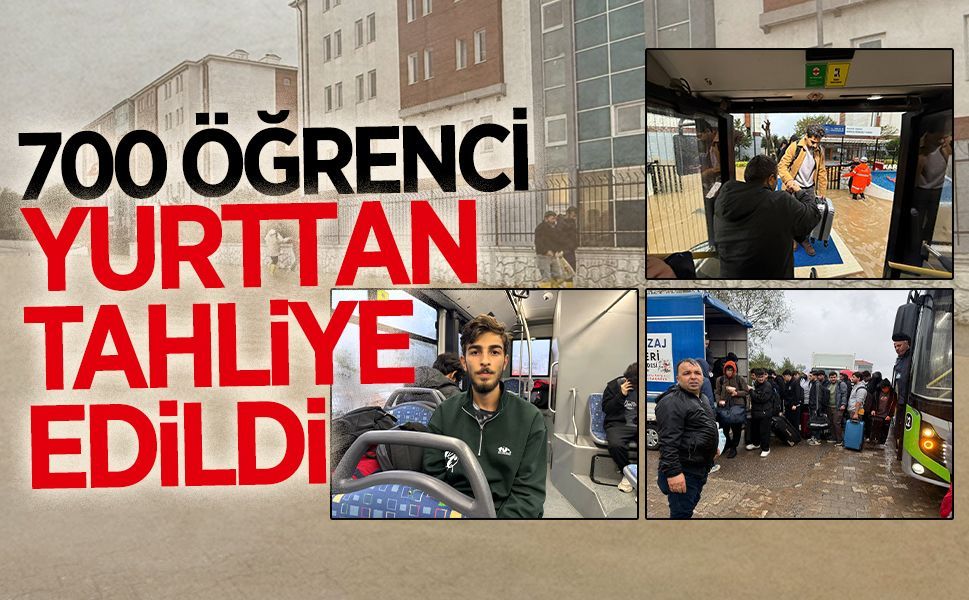 Karasu’da 700 öğrenci yurttan tahliye edildi