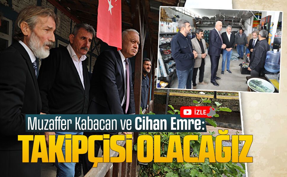 Muzaffer Kabacan ve Cihan Emre, Darıçayırı esnafını ziyaret etti