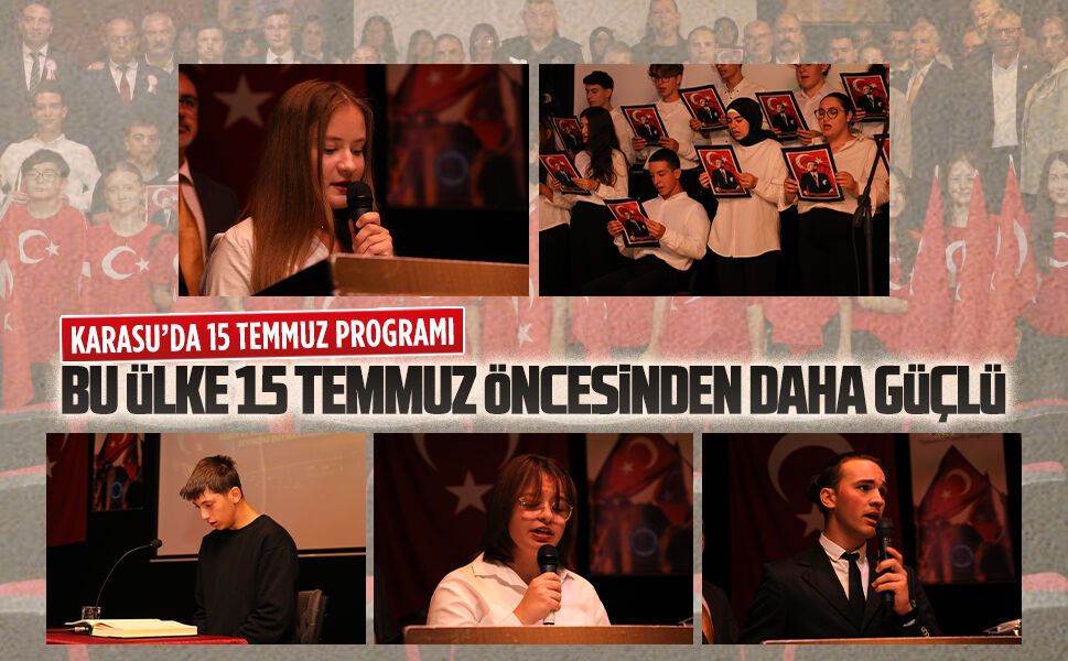 Şehit Üsteğmen İbrahim Abanoz Anadolu Lisesi’nde 15 Temmuz programı düzenlendi