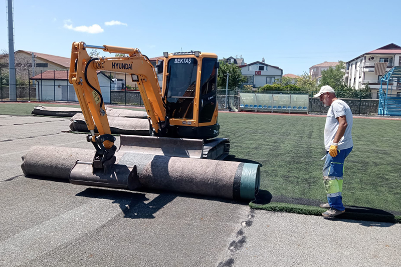 Karasu Şehir Stadı Zemin Yenileme F3