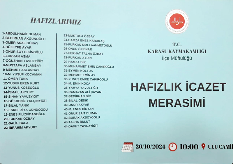 Program Akışı 2610 F2