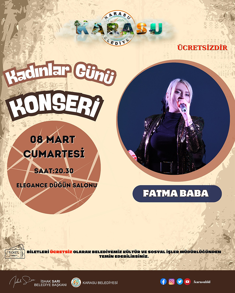 Karasu Belediyesi 8 Mart Konser 1