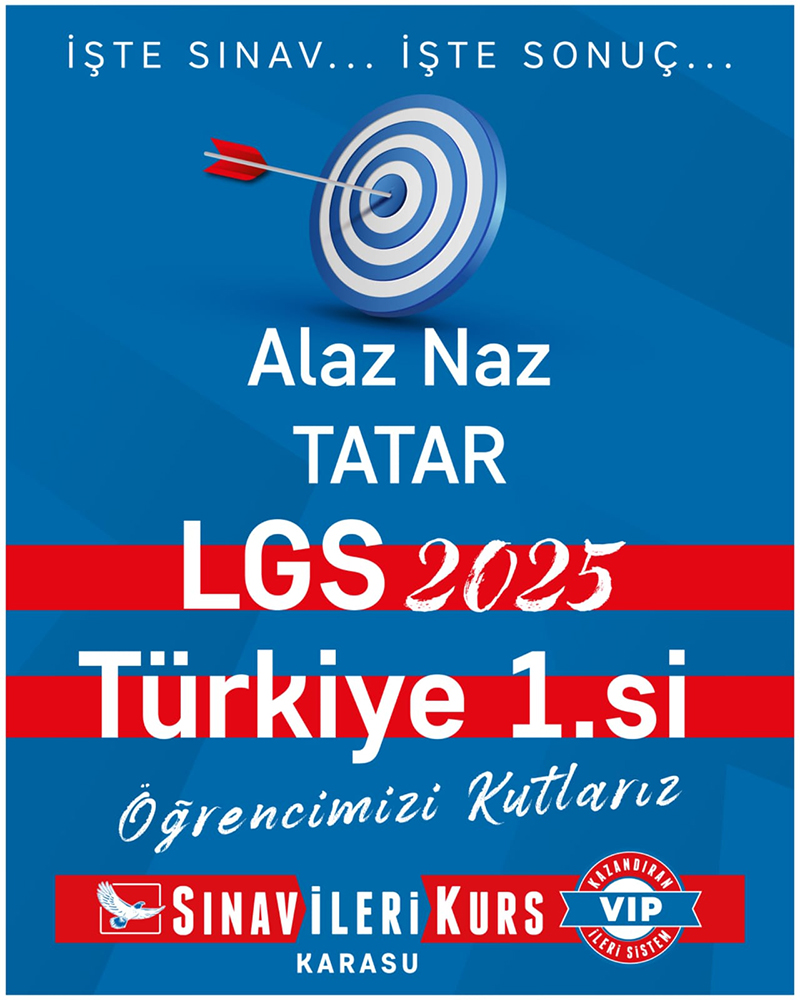 Karasu Sına Vip Kurs Lgs Türkiye Birincisi F1