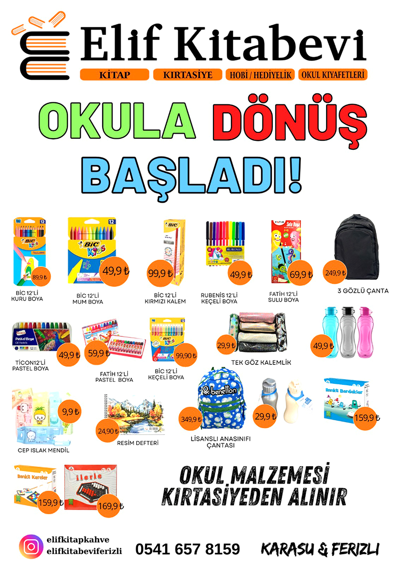 Elif Kitabevi Kampanya F1