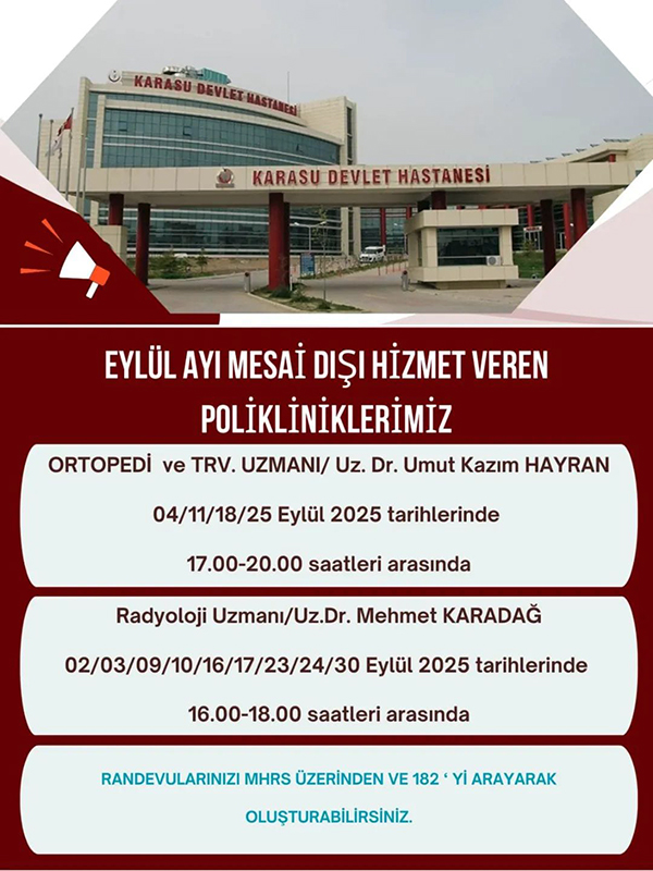 Kdh Eylül Ayı Mesai Dışı F1