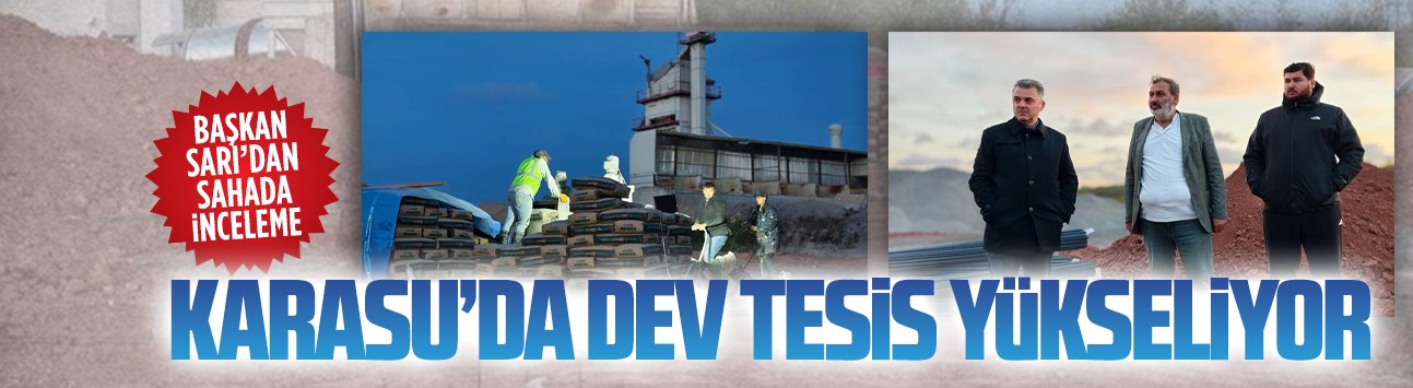 Başkan İshak Sarı, asfalt plenti sahasında incelemelerde bulundu