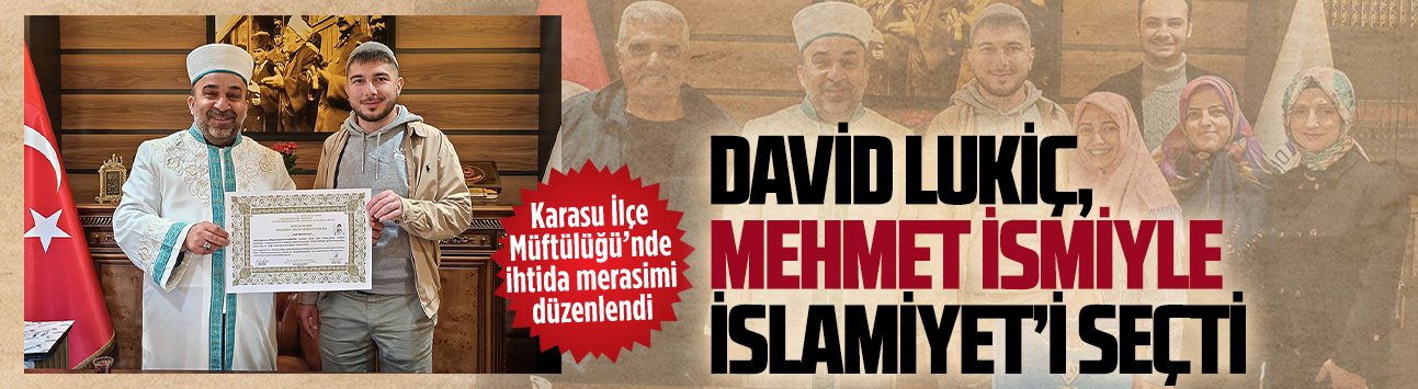 Karasu İlçe Müftülüğü’nde ihtida merasimi düzenlendi