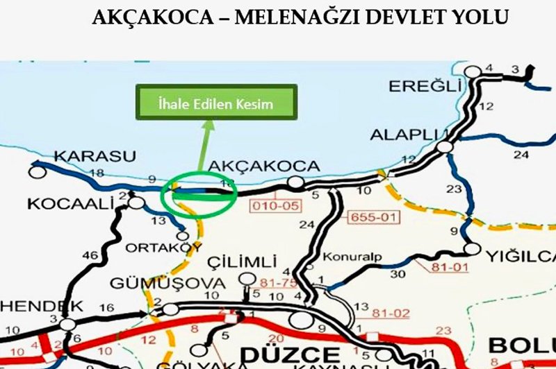 Karasuyu Zonguldaka Bağlayan Yol Ihale F1