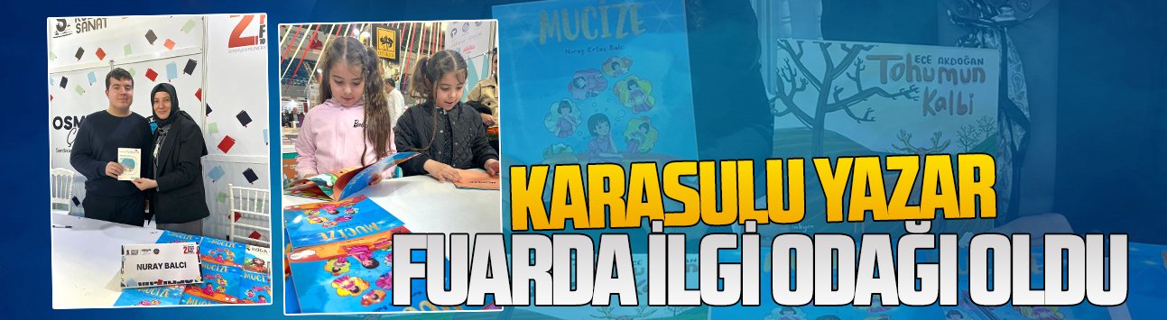 Karasulu yazar Nuray Ertaş Balcı, Serdivan’da düzenlenen kitap fuarında okurlarıyla buluştu