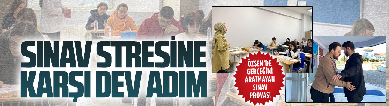 Özşen Özel Öğretim Kursu’ndan gerçeğini aratmayan sınav provası