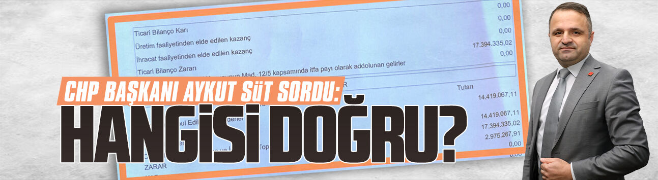 Aykut Süt: Hangisi doğru?