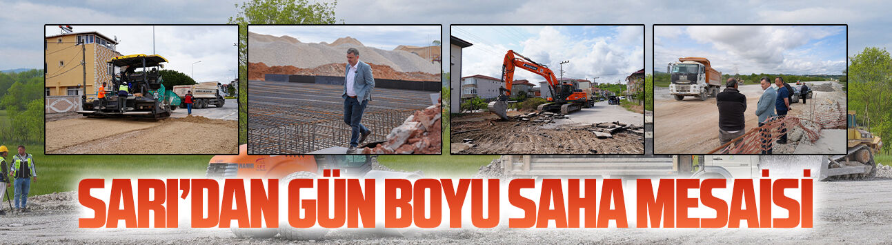 Başkan İshak Sarı sahada