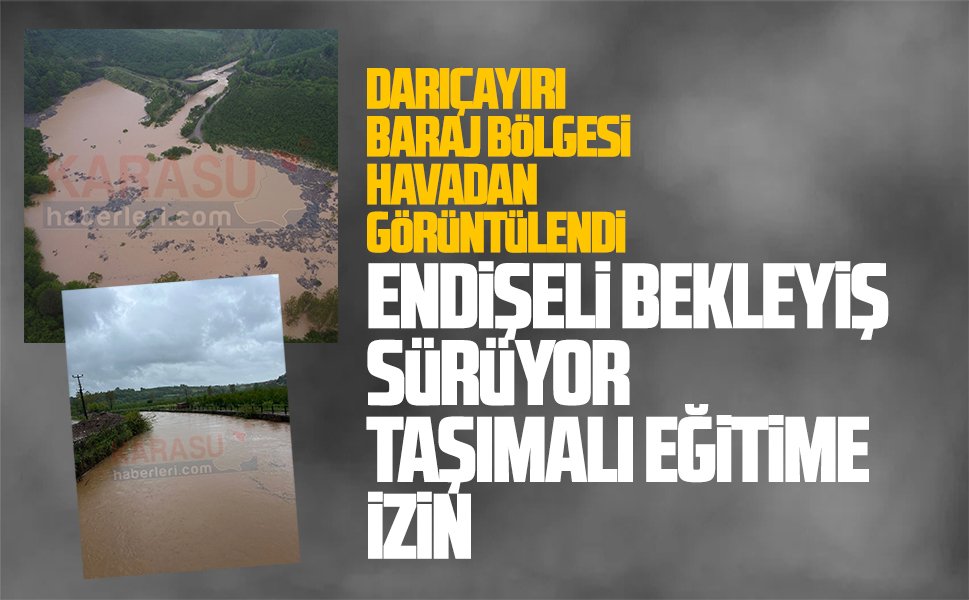 Darıçayırı baraj bölgesi havadan görüntülendi