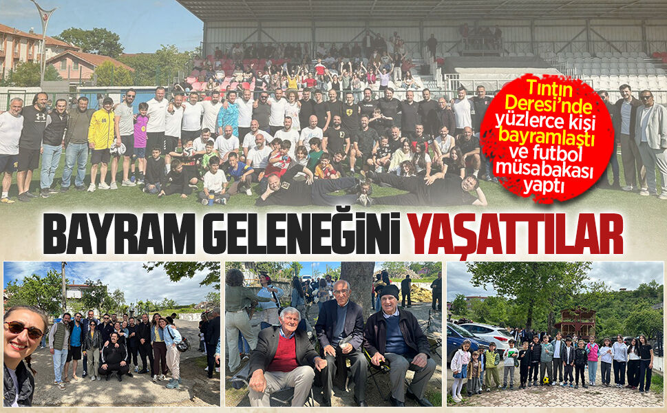 Aziziye Mahallesi Tıntın Deresi’nde yüzlerce kişi bayramlaştı