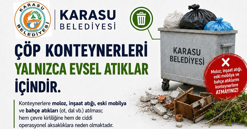 Karasu Belediyesi Çöp Uyarısı F1