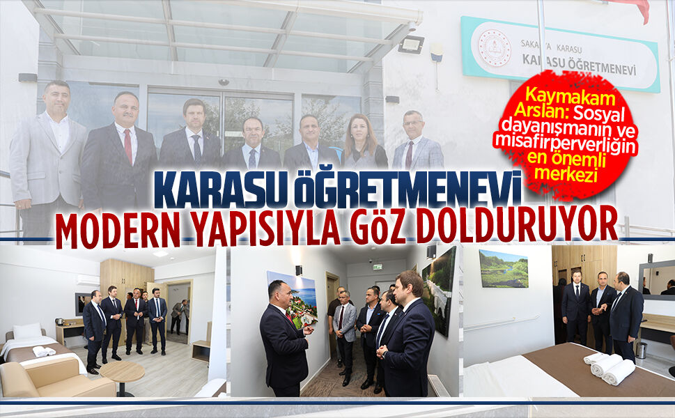 Karasu Öğretmenevi’ne Kaymakam Arslan’dan Ziyaret