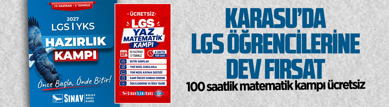Karasu’da LGS öğrencilerine dev fırsat