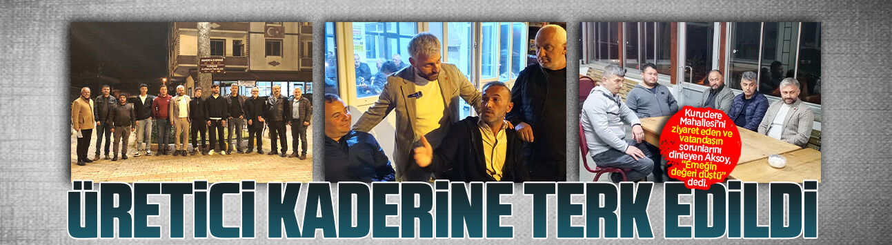 Murat Ali Aksoy Kurudere’de üreticinin sorunlarını dinledi