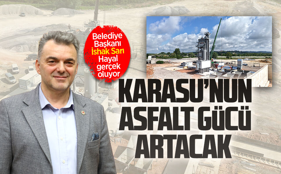 Karasu’da Asfalt Plenti Tesisi hızla yükseliyor