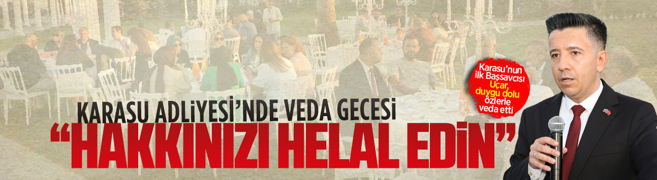 Karasu’dan ayrılan hakim ve savcılara veda programı