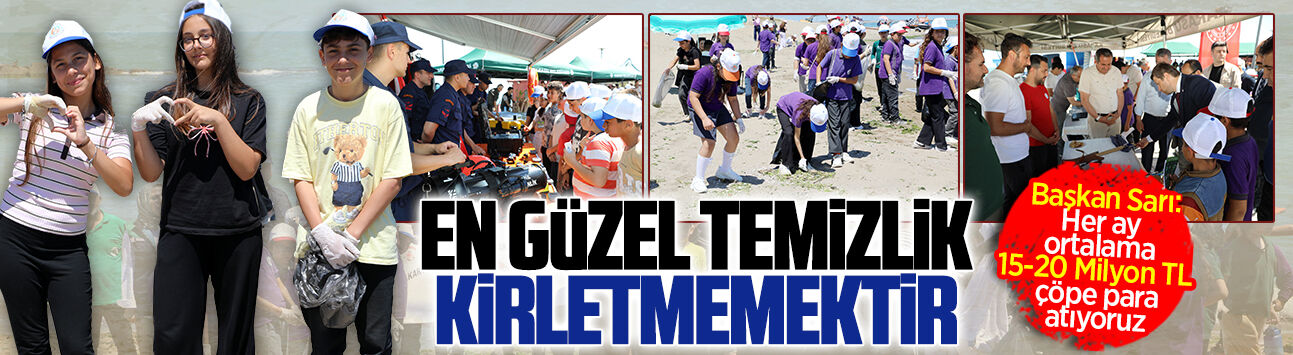 Çevre Haftası kapsamında Karasu sahilinde anlamı etkinlik