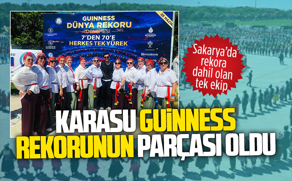 Karasu Sahil Sahne Sanatları, Guinness rekorunda yerini aldı