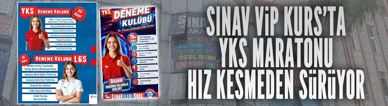 Sınav VİP Kurs’ta YKS maratonu hız kesmeden sürüyor