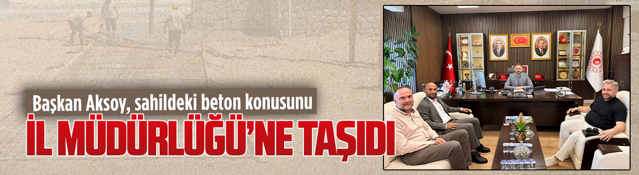 Başkan Murat Ali Aksoy, sahildeki beton için inceleme talep etti