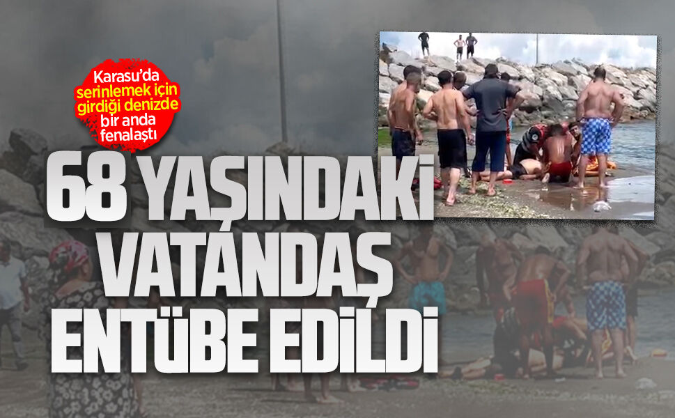 Karasu’da denizde rahatsızlanan vatandaş hastaneye sevk edildi