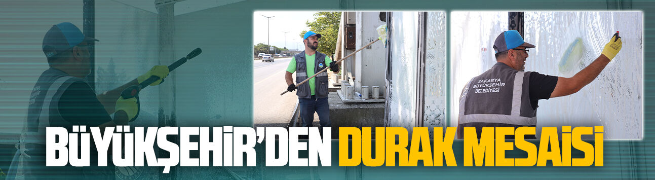 Büyükşehirden duraklarda planlı temizlik çalışması