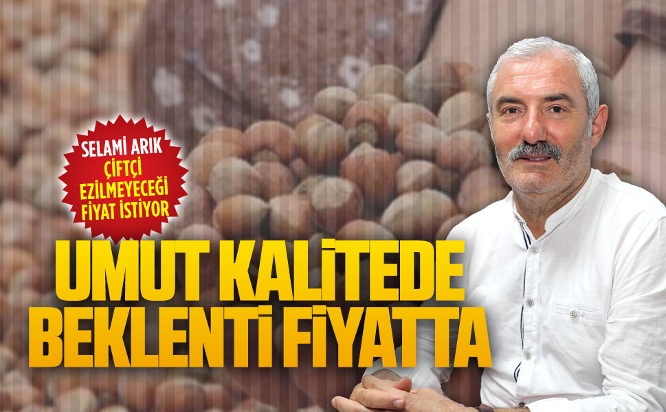 Karasu Ziraat Odası Başkanı Arık: Üretici adil fındık fiyatı bekliyor