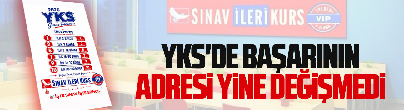 YKS'de başarının adresi yine değişmedi