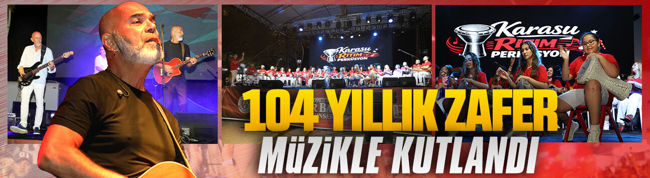Karasu’da Zafer Bayramı’na özel konser düzenlendi