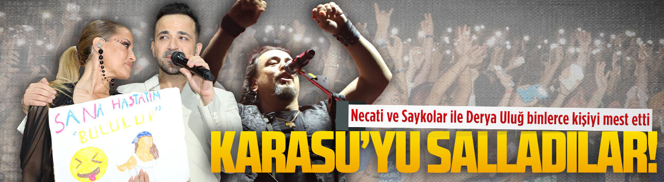 Yaz konserlerinin üçüncü gününde Karasu’da adeta yer yerinden oynadı