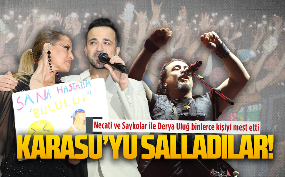 Yaz konserlerinin üçüncü gününde Karasu’da adeta yer yerinden oynadı