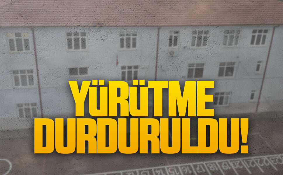 İnönü İlkokulu için yürütme durduruldu