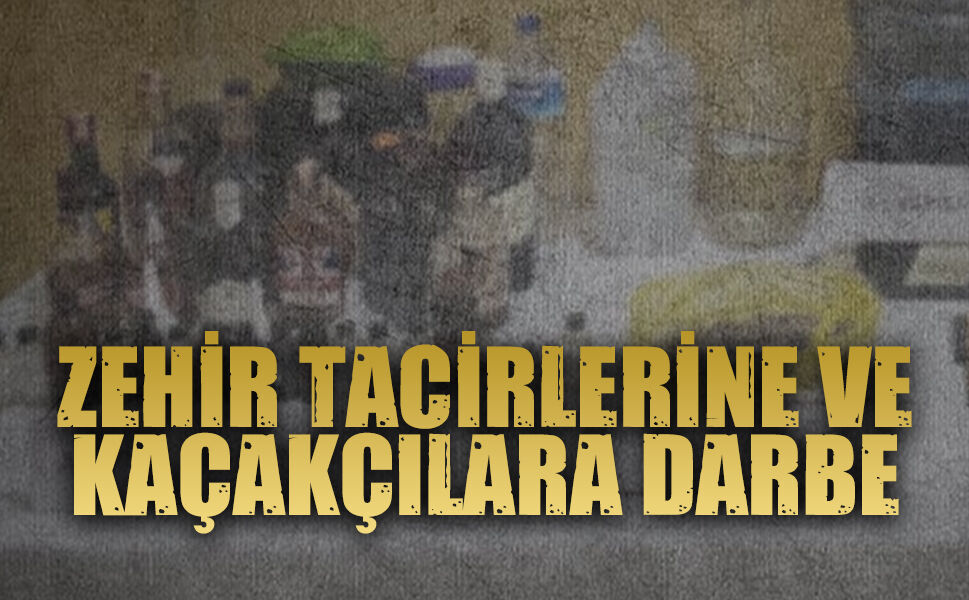 Jandarmadan uyuşturucu ve sahte içki operasyonu