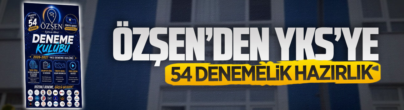 Özşen’den YKS’ye 54 denemelik hazırlık
