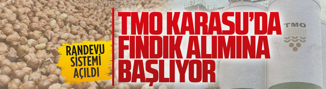 TMO Karasu’da Fındık alımına başlıyor