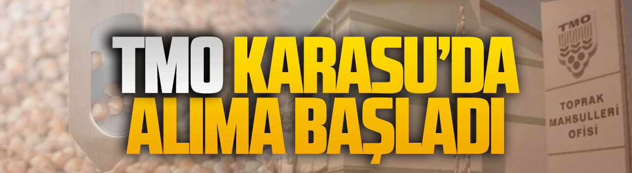 TMO Karasu’da alıma başladı